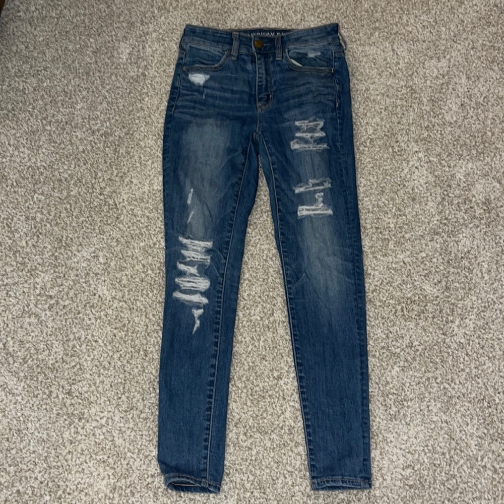American eagle high rise jeggings size 2 Short